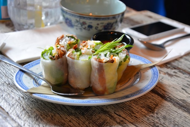 Весенние роллы из холодного шашлыка