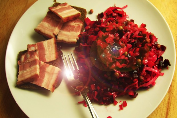 Винегрет классический с запеченными овощами