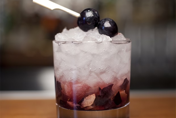 Виноградный коктейль с имбирем