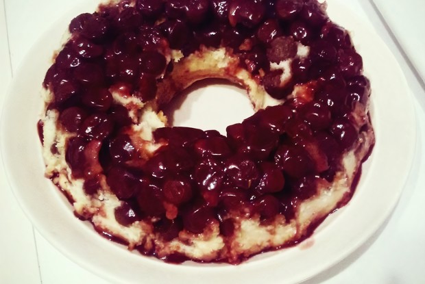 Вишневый кекс без яиц