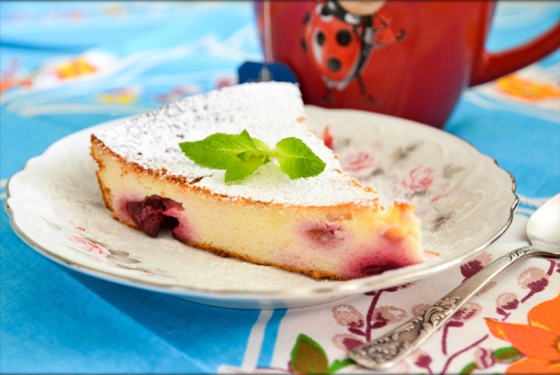 Вишневый творожник