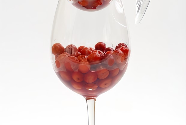 Вишни с красным вином и пряностями