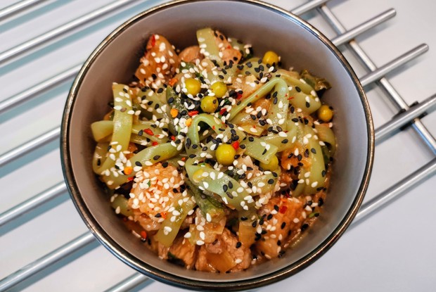 Вкуснейший кето-вок с ширатаки