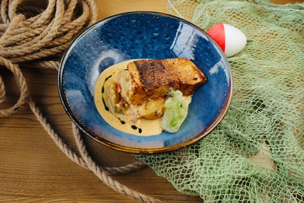 Волжский судак с картофелем