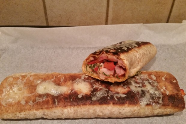 Врап с копченой курицей