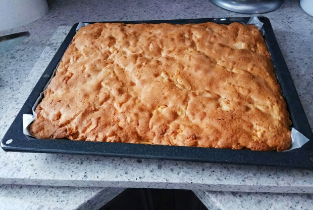 Яблочная шарлотка с корицей