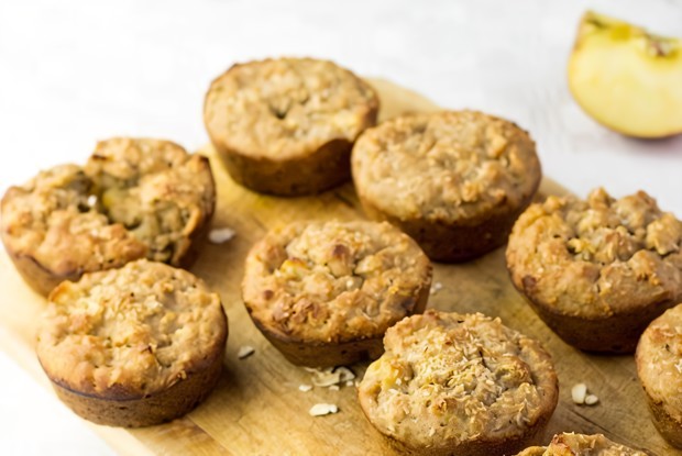 Яблочные маффины (веганские)
