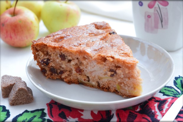 Яблочный пирог без добавления яиц