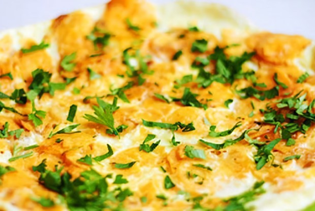 Яичница с чипсами