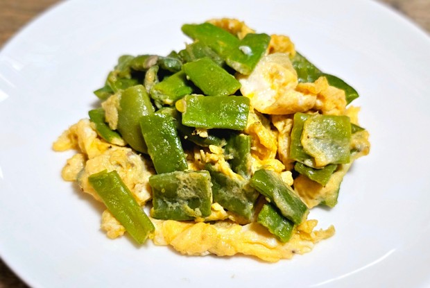 Яичница с фасолью