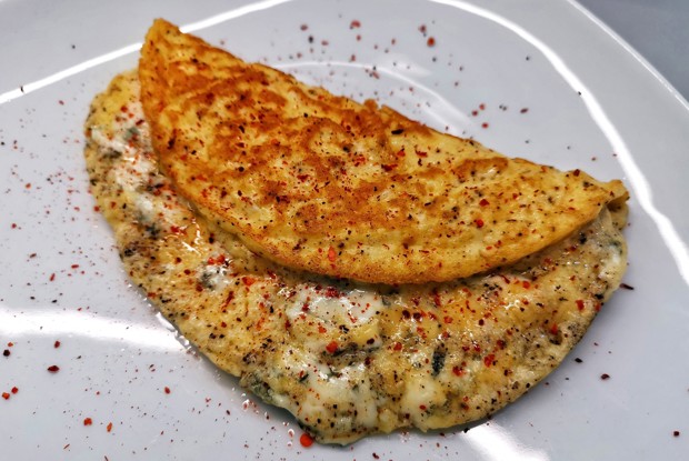 Яичница с сыром дорблю