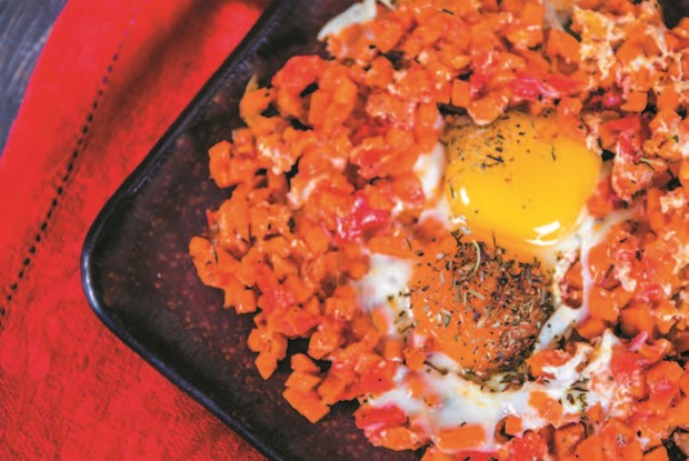 Яйца с бататом