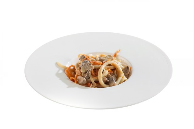 Закуска из кальмаров и грибов