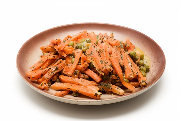 Закуска из моркови и зеленого горошка