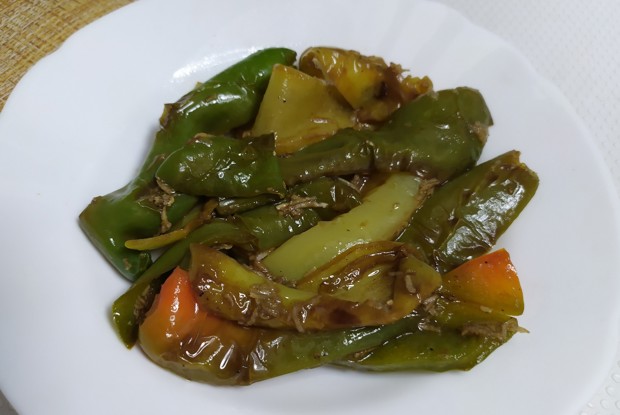 Закуска из зеленых перцев