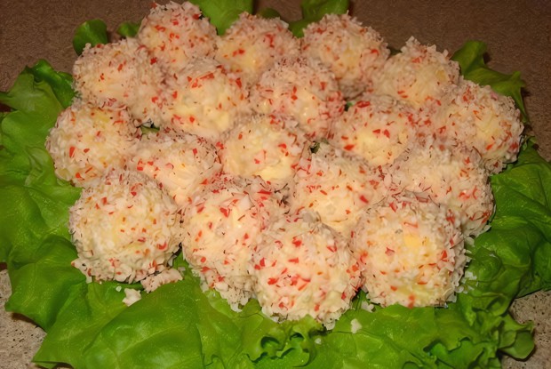 Закуска «Коралловые рифы»