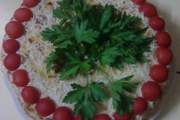 Закусочный торт из кабачка