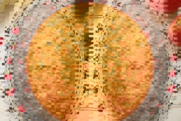 Заливной яблочный пирог