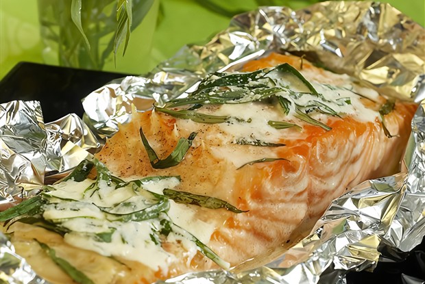 Запеченый лосось с эстрагоном
