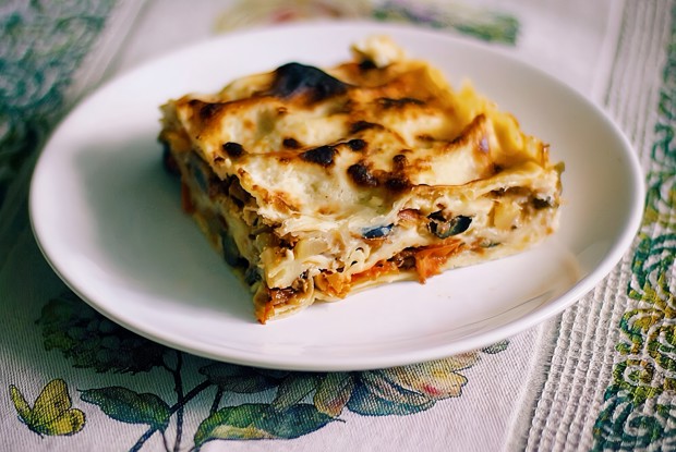 Запеченная овощная лазанья по-средиземноморски