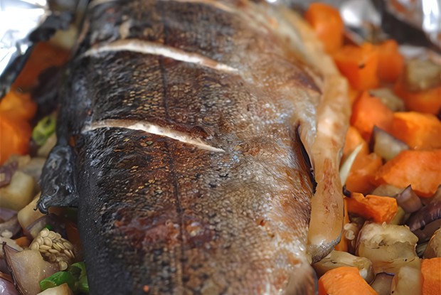 Запеченная в фольге рыба