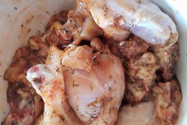 Запеченная курица с паприкой