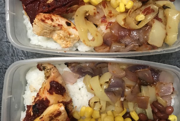 Запеченная курица с рисом