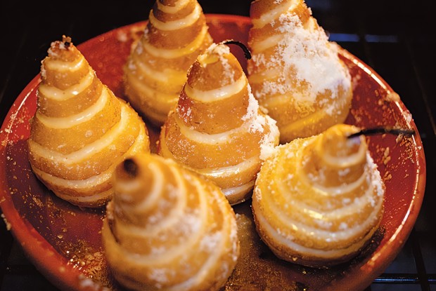 Запеченные груши в сахарной глазури