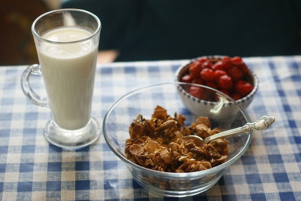 Запеченные карамельные мюсли