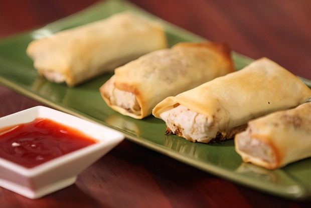 Запеченные вегетарианские блинчики в рисовой бумаге