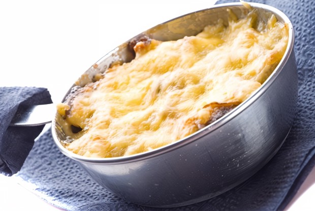 Запеченный омлет с куриной печенкой