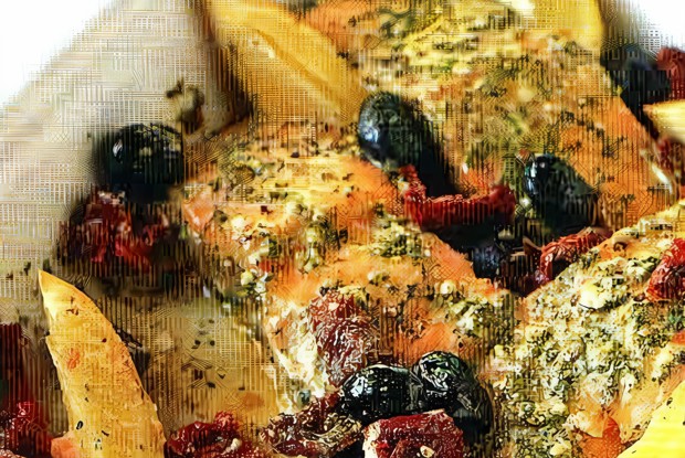 Запеченный лосось с песто