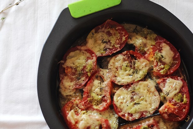 Запеканка из баклажанов и сулугуни