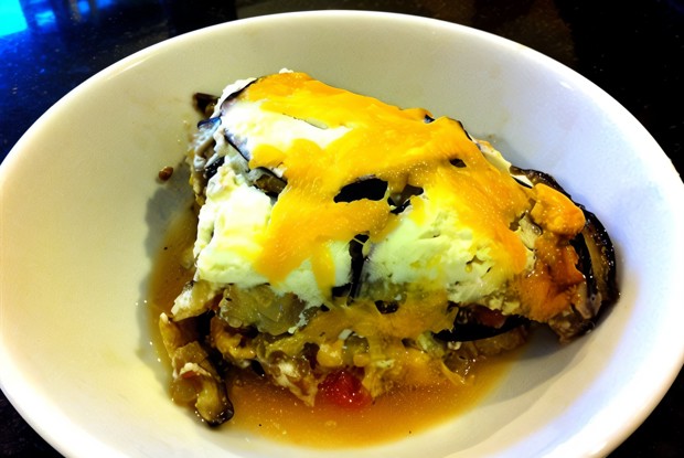 Запеканка из баклажанов с мясом