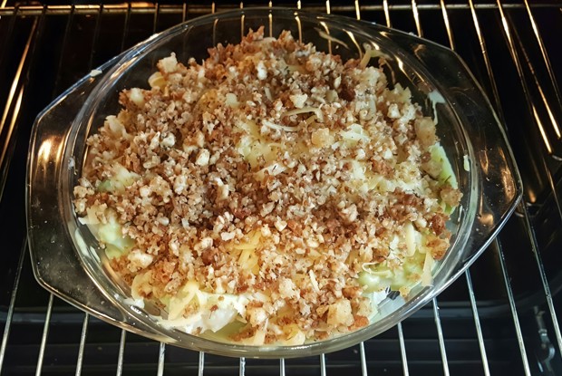 Запеканка из цветной капусты и брокколи