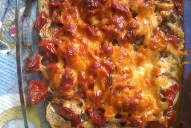 Запеканка с баклажанами и говядиной