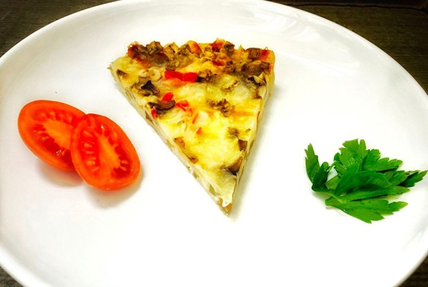 Запеканка с баклажаном и острым перцем