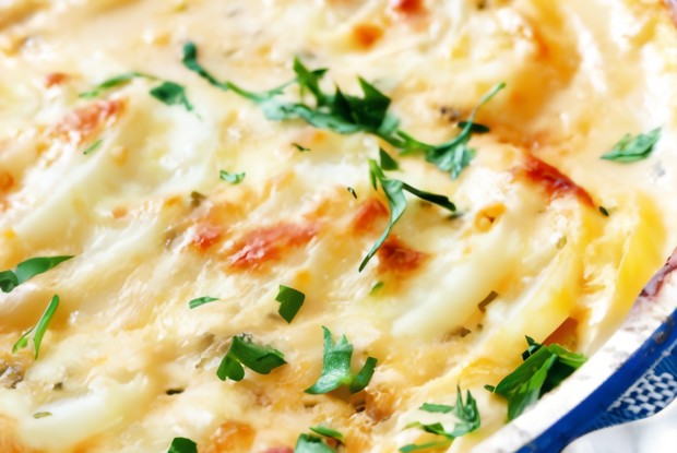 Запеканка с картофелем и помидорами