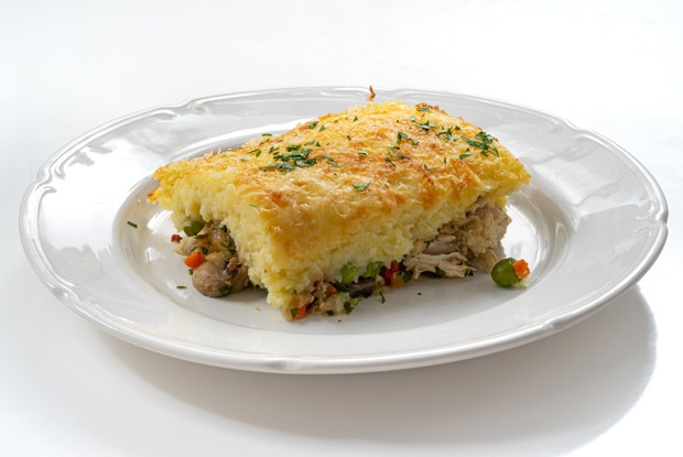 Запеканка с курицей и грибами