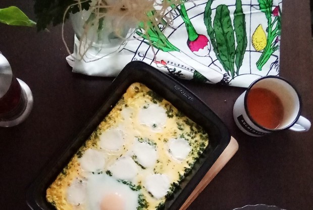 Запеканка со шпинатом