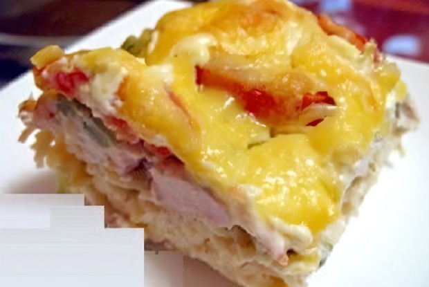 Запеканка со спагетти