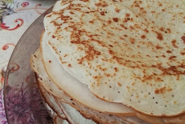 Заварные блинчики на кефире