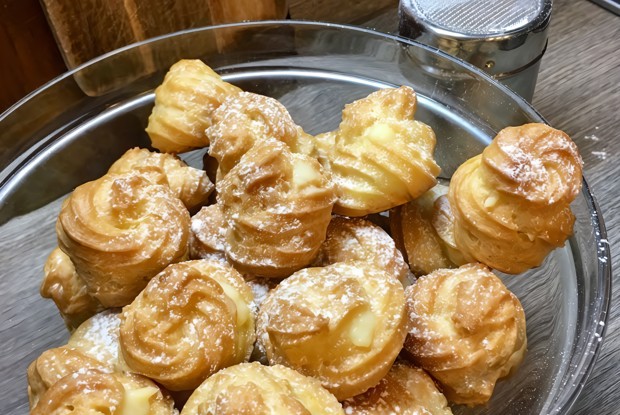 Заварные пирожные с заварным кремом