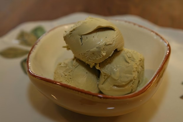 Зеленое чайное мороженое