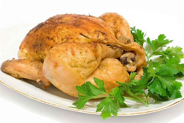 Жареная курица с лимоном и тмином с цукини