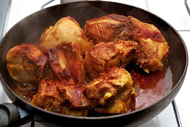 Жареная маринованная курица по-японски