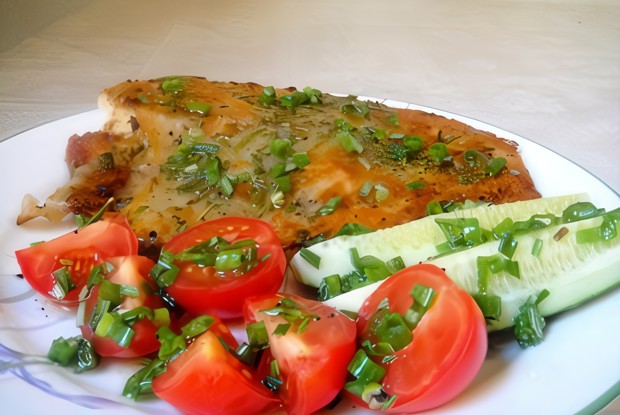 Жареная тиляпия с лимонным маслом