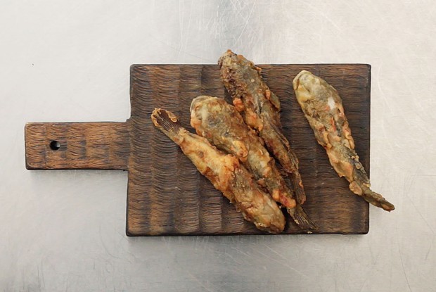 Жареные бычки