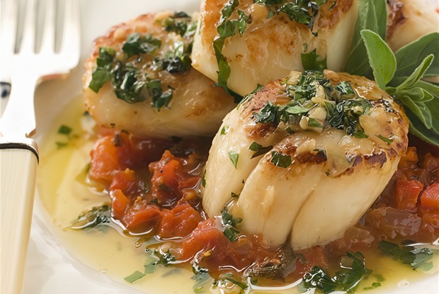 Жареные гребешки