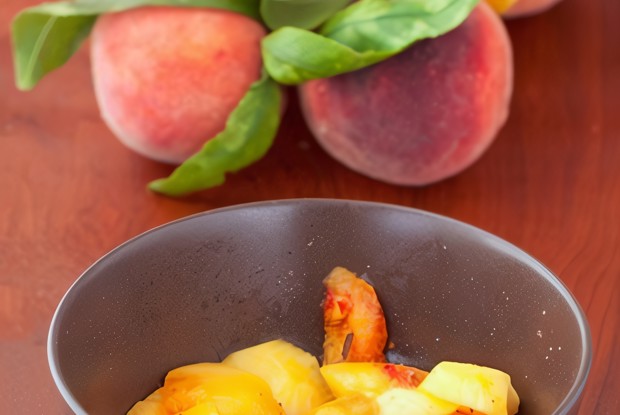 Жареные персики в сливочном масле